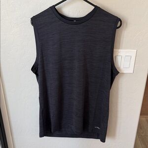 tek gear Men’s Sleeveless Athletic Tank Top Black Heather